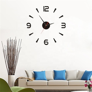 <span class=keywords><strong>Horloge</strong></span> <span class=keywords><strong>murale</strong></span> 3D en acrylique, autocollant, décoration <span class=keywords><strong>murale</strong></span>, mains en métal, mouvement silencieux, bon marché - Product Image 3