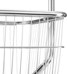 Étagère de rangement métallique pour vêtements, panier à linge, porte-vêtements, chariot de rangement, unité d'étagérage domestique - Product Image 3