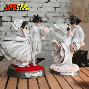 HESPER 31CM Dragon <span class=keywords><strong>Goku</strong></span> <span class=keywords><strong>Chichi</strong></span> Jour de Mariage Romantique Figurine PVC Forme Humaine Statue Anime Jouet Japonais - Product Image 1
