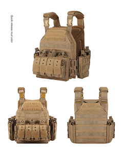1000D 涤纶 Molle 多功能带扣快速释放战术背心防弹板背带，适用于 10*12 英寸防弹板 - Product Image 2