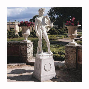Estatua de hombre <span class=keywords><strong>desnudo</strong></span> de mármol blanco de tamaño natural de jardín de piedra natural de moda superior a la venta - Product Image 1