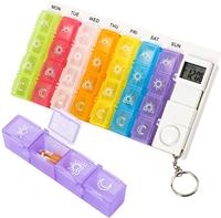 Promotion rappel minuterie serrure distributeur boîte synchronisation alarme voyage retardateur hebdomadaire organisateur électronique boîte 7 jours