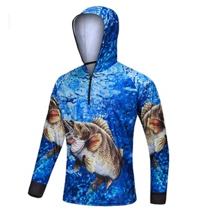 เสื้อตกปลาเด็ก แขนยาว แห้งเร็ว ป้องกันรังสียูวี สกรีนโลโก้ได้ตามต้องการ - Product Image 1