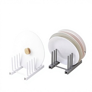 Minimalist Standing <b>Plate</b> <b>Rack</b> Storage Holder for Kitchen Tableware Single Tier - Product Image 1