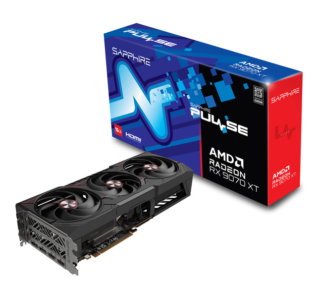 Sapphire AMD RADEON RX 9070 XT 16G Pulse 9070XT RTX9070XT RTX9070 GPU Modeling Rendering Independent Graphics Card