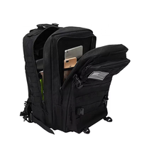 Sac à dos tactique personnalisé RAYLON en gros, 45L, avec fermeture éclair Molle, imperméable, en Oxford, souple, pour la randonnée et la chasse en extérieur