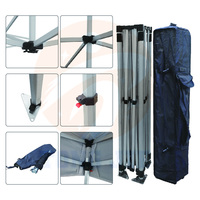 Tente de réception hexagonale en aluminium robuste 10x10 pieds, 10x15 pieds, 10x20 pieds, pour salons professionnels et événements sportifs