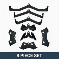 Poignées ergonomiques professionnelles OEM ODM en caoutchouc multi-fonctions pour tirage vertical, fixation de câble pour barre de renforcement dorsal pour salle de sport à domicile