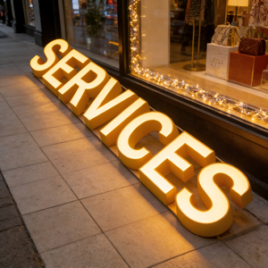 Letrero Acrílico Iluminado LED para Exteriores, Marca SONGWEN, Letrero Tridimensional Luminoso sin Marco, Blanco Cálido 2700K - Product Image 3