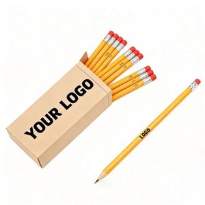 Lápiz de Madera Hb con Borrador, Personalizado con Logotipo de Dibujos Animados, Regalos Promocionales Personalizados al por Mayor - Product Image 1