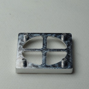 Fraisage CNC de précision pour support carré en alliage d'aluminium usiné avec 4 broches de positionnement pour machines - Product Image 4