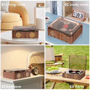 Xách Tay Máy nghe nhạc <span class=keywords><strong>CD</strong></span> với không dây FM radio & LCD hiển thị hỗ trợ USB TF thẻ & bằng gỗ cdfor On-The-Go giải trí - Product Image 3