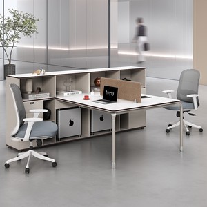 Personel ofis masası için Modern tasarım manuel ekran bölümü beyaz tahta ofis bölmesi ile modüler ofis iş istasyonları finans - Product Image 1