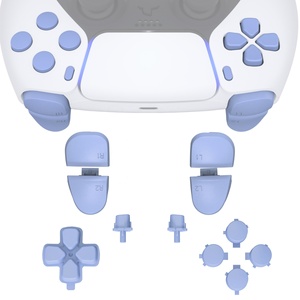 Juego Completo de Botones de Repuesto en Violeta Claro para Control de PS5 BDM-030/040/050: D-pad, R1, L1, R2, L2, Botones de Funciones y Botones de Opciones - Product Image 1