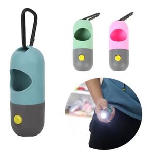 حامل أكياس فضلات الحيوانات الأليفة 2026 مع مصباح يدوي، حامل خارجي للتثبيت على الحائط لتوزيع أكياس فضلات الكلاب مع مصباح يدوي - Product Image 5