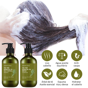 Sistema suave del acondicionador del champú de la <span class=keywords><strong>anticaspa</strong></span> del cabello natural del aceite del árbol del té de la etiqueta priva - Product Image 6