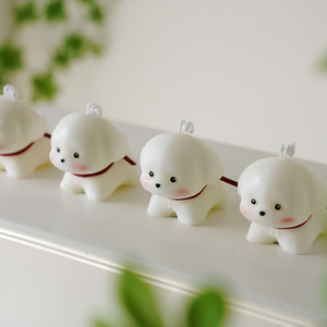 เทียนหอมรูปทรงลูกสุนัข ทำจากขี้ผึ้งถั่วเหลือง กลิ่นอิงลิชเพียร์ฟรีเซีย เทียนตกแต่งแปลกใหม่ - Product Image 2