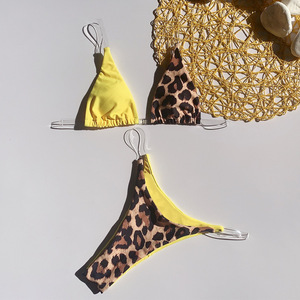 <span class=keywords><strong>Micro</strong></span> Mini <span class=keywords><strong>Bikini</strong></span> de 2 Piezas, Traje de Baño de Mujer con Estampado de Leopardo, Tiras Transparentes, Traje de Baño Brasileño, <span class=keywords><strong>Bikini</strong></span> de Diseñador 2024 - Product Image 6