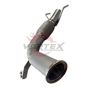 Tubo de Escape de Alto Flujo Vortex de Acero Inoxidable con Acabado Espejo de 1.5 mm de Espesor para Cooper Serie 1 F56 X1 F48 2.0T 2014-2024 - Product Image 3
