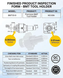 Kepala Mesin Bor dan Frais Presisi Tinggi untuk Mesin Bubut <span class=keywords><strong>CNC</strong></span> BMT65-ER32 dengan Pemegang Alat Elektrik Radial 0 Derajat. - Product Image 2