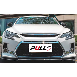 Bumper Auto di alta qualità BodyKit per REIZ Mark <span class=keywords><strong>X</strong></span> 2014-2018 per lo stile GS includono paraurti anteriore e posteriore con griglia e lampade per Auto - Product Image 4