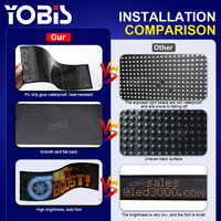 Panneau matriciel flexible à LED programmable, contrôle par application Bluetooth, affichage LED personnalisé avec texte, motif, animation, défilement pour voiture