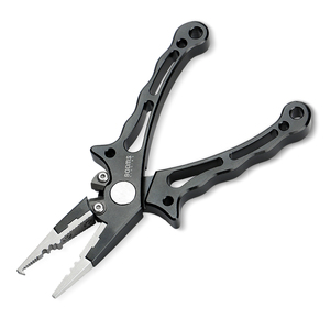Alicates de Pesca Booms Fishing X07 con Anillo Dividido de Aluminio, Cordón y Funda - Product Image 1