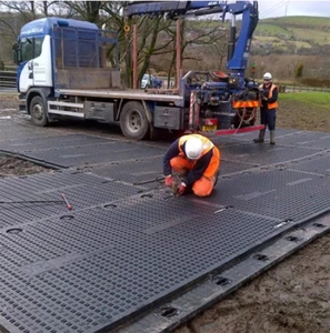 Usine En Gros Personnalisé Anti Impact PE-HD Protection Piste Route Tapis De Sol Pour L'équipement Lourd - Product Image 4