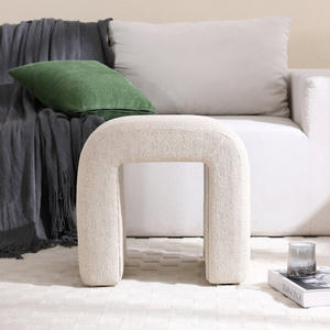 Taburete otomano cuadrado de dormitorio de terciopelo, taburete lateral para el hogar, hoteles y restaurantes, silla otomana de decoración para el hogar 2024 superventas - Product Image 6