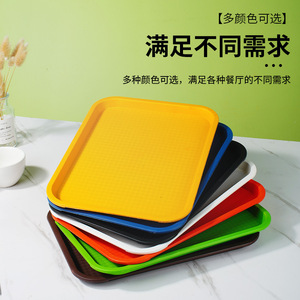 3 SIZE Large Foodservice Tray, <strong>Rectangular</strong> Food Trays <strong>Plastic</strong> Drink <strong>Serving</strong> Tray for <strong>Serving</strong> Drinks, Snacks, Tea - Product Image 4