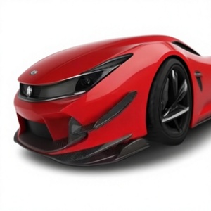 Kit de garniture de spoiler avant en fibre de carbone sèche de haute qualité, style Ferrari F8, parfait pour le pare-chocs avant, kit d'airage 985862851 - Product Image 6