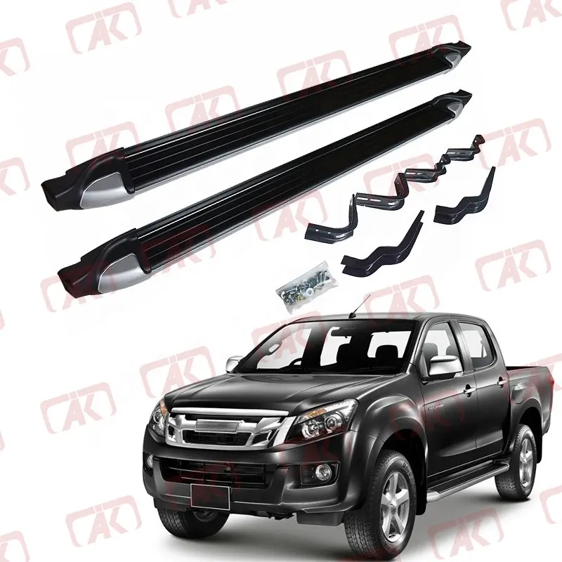 Car Accessories Double Cab Running Board Side Step Bar For ISUZU 2012+ D-MAX DMAX PICKUP