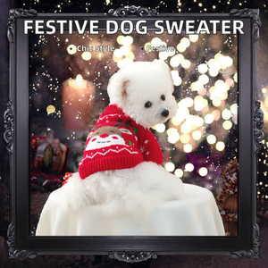 Sudaderas de Lujo para Perros con Estampado de Animales Navideños, de Poliéster Ecológico, Nueva Colección de Diseñador, Gran Venta - Product Image 2