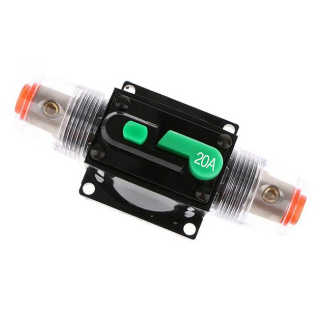 10A 15A 20A 30A 40A 50A 60A 80A 100A Car Truck Audio Resettable Fuse Circuit Breaker 12V 24V DC