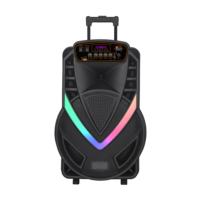 Karaoke Microphone and Speaker with Light Party Speaker with MIC Portable Dj Wired Cheap Price Rechargeable Big Sound