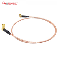 Fil RF prise SMA mâle à angle droit vers adaptateur de prise mâle SMA à 90 degrés RG316 RG142 câble d'extension haute température