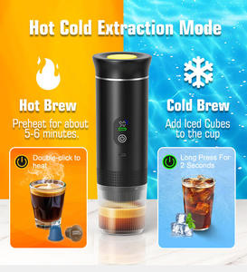 เครื่องชงกาแฟแคปซูล 3-in-1 ขายส่งจากโรงงาน พร้อมหน้าจอ LED แสดงอุณหภูมิ เครื่องทำเอสเพรสโซ่ร้อนและเย็น - Product Image 3