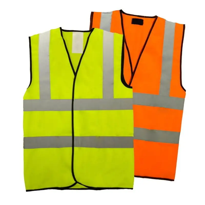 Оптовая продажа, светоотражающий жилет из 100% полиэстера для мужчин, настраиваемый логотип для работы и промышленной безопасности