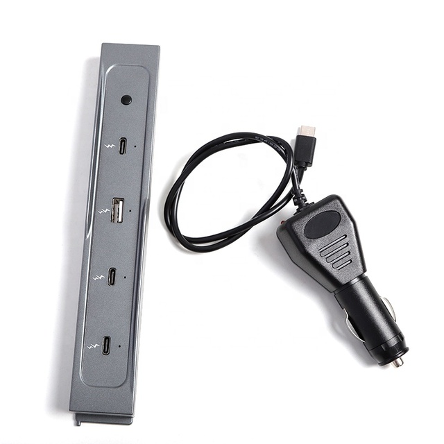 New Type Docking Station for Tesla Interior Accessories 100W Super Charger Hub Station Fit Tesla 2024 Model 3 Highland