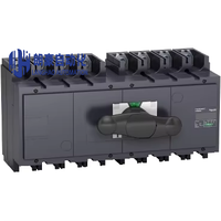 Sectionneurs à levier compacts Modèle 31151 400A 4 pôles, Ensemble de commutation manuelle de source, Montage sur rail DIN, Alimentation industrielle