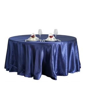 <span class=keywords><strong>Nappe</strong></span> ronde au crochet de 120 pouces tissu en Polyester résistant au Satin pour salle à manger cuisine fête utilisation - Product Image 4