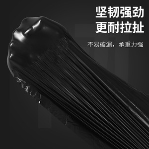 Large Size Kitchen Trash Can Plastic Bag With Drawstring Closure Thickened Xl Household Portable Economical Pack - Product Image 1
