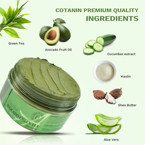 Masque facial au thé vert avec masque facial à l'<span class=keywords><strong>argile</strong></span> d'avocat pour l'acné Masque nettoyant hydratant pour le visage - Product Image 2