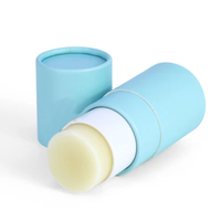 Emballage cylindrique de déodorant en carton écologique Pot de brillant à lèvres torsadé Bâton de parfum solide pour hommes contenant de baume à lèvres tube en papier