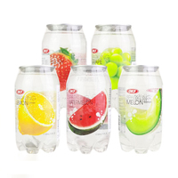 Corée OKF Boissons Boissons gazeuses fruitées Eau pétillante en bouteille multi-saveurs 350mL
