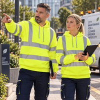 Vêtements de travail réfléchissants à haute visibilité personnalisés, uniforme de travail de protection en plein air, sweat-shirt pour soudeurs, cheminoteurs, ouvriers du bâtiment, mineurs