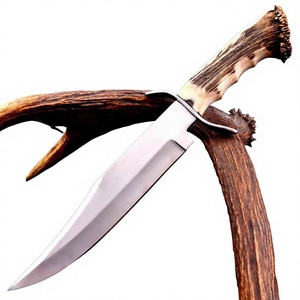 Handmade Damascus Steel Bowie <b>Knife</b> with <b>Bone</b> <b>Handle</b> and Leather Sheath Outdoor <b>Knife</b> Wholesale Rate Bowie <b>Knives</b> - Product Image 4