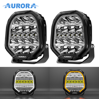 Projecteur de Travail LED Aurora 9 Pouces Ultra Lumineux IP69K Étanche pour VTT Camion Tout-Terrain