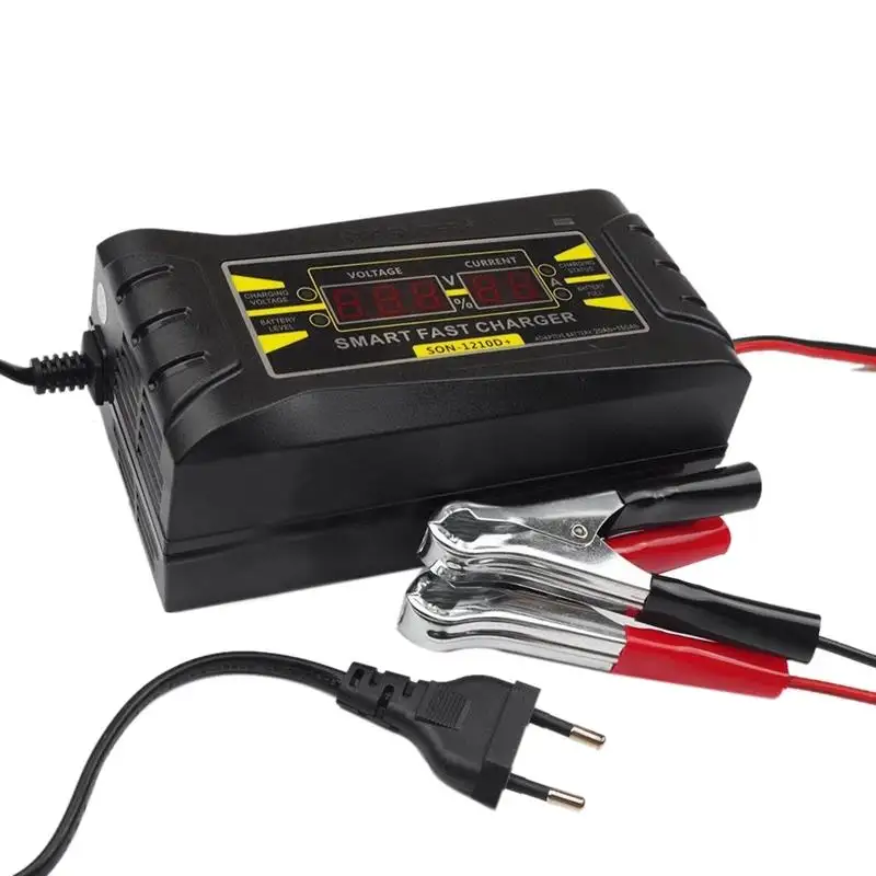 SY-1206D 12V 6A Full Automatic Smart Fast Battery Charger For Car/ Motorcycle EU/ US Plug