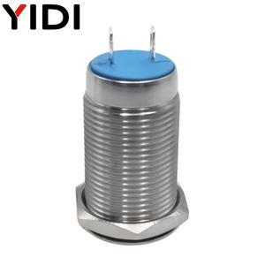 16 أو 19 أو 22 صفارة إنذار قابل للتخصيص مقاوم للماء من الفولاذ المقاوم للصدأ دبوس لحام مسطح الرأس IP65 12 فولت 24 فولت V 60/75dB حلقة حمراء ليد - Product Image 4